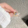 Anillo de Apertura de Monedas Serpentine Japonés Diseño de Nicho Vintage Artístico Lujo Ligero Sentido de Alta Gama Estilo Ins Anillo de Zirconia