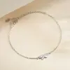 Nuevo Producto de Verano de Tonglin, Pulsera de Plata de Ley S925 con Fila de Diamantes en Cruz, Moderna y Versátil, Pulsera de Plata de Ley con Circonita para Mujer, Regalo para Mejor Amiga