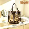 Bolsa de cosméticos de PVC transparente, impermeable, gran capacidad, bolsa de tocador de viaje portátil, disponible en varios tamaños, con un diseño transparente