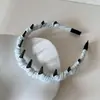 Diadema de Cuadros Coloridos con Dientes para Mujer, Diadema Alta para Lavarse la Cara, Nuevo Accesorio para el Cabello de Moda