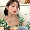 Colar de Pérolas Shijia Feminino 2024 Novo Explosivo Luz Luxo Nicho Colarinho Osso Corrente Colar Elegante de Alta Qualidade Jóias