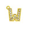 Pingente 15mm Ouro Pingente 26 Letras Inglesas Letras Diamante Completo Adequado para Pulseira DIY Acessórios de Joalheria Pingente