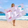 Toalla de Playa de Microfibra Infantil con Dibujos Creativos, Best-Seller Transfronterizo Fabricante de Toallas de Natación de Secado Rápido para Niños