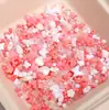 Miçangas Redondas Acrílicas Misturadas, Flores Laço, Pulseiras DIY Feitas à Mão, Colares, Joias com Contas, Acessórios Decorativos