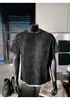 Camiseta Tie-Dye Falsa Duas Peças de Manga Curta para Homem, Verão 2026 Marca Tendência de Alto Padrão Blusa Esportiva Solta de Meia Manga