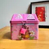Cerdito Pequeño Casa Se Puede Depositar y Retirar Cerdito Dibujo Animado Dinosaurio Cerradura con Correa de Hierro Regalo para Niños Anticaídas Gran Capacidad