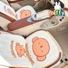 Almofada de Cabeça e Lombar de Algodão de Memória para Carro Desenho Miffy Confortável para Pescoço de Carro Não Cansa ao Ficar Sentado Almofada Lombar