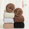 Meias masculinas outono e inverno forradas com fleece, meias grossas de cor sólida, meias de algodão de comprimento médio até a panturrilha, meias quentes de inverno em atoalhado, meias longas masculinas