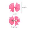 Cross-border 3 polegadas Solid Color Bow Hairpin Amazon Hot Selling Baby Rib Band Duckbill Clip Acessórios para o cabelo