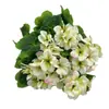 Atacado de Fábrica Suporta Personalização de Flores Artificiais, Flores Artificiais de Begônia de 9 Cabeças, Flores Artificiais de Gerânio, Flores de Seda para Casa