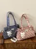 Bolsa de Ombro Shuai Mijia Estilosa de Grande Capacidade com Laço 2026 Nova Bolsa de Compras Casual Estilosa Bolsa Tote Plissada