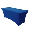 Amazon Transfronterizo Color Sólido Seda de Leche Boda Elástica Cubierta de Mesa Universal Decoración de Boda al Aire Libre Fiesta Práctico