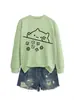 Amazon eBay Tienda Independiente Linda y Divertida Casual Sudadera de Gato Dados Redonda Cuello Largo para Comercio Exterior Transfronterizo