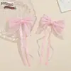 Pajarita de Malla con Borlas de Perlas Accesorios para el Cabello y Tocados Infantiles Japoneses y Coreanos Accesorios para Ropa y Bolsos DIY