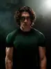 Camiseta Deportiva Ajustada para Hombre Gym-Shark Fitness Manga Corta Running Entrenamiento Secado Rápido Baloncesto Exclusiva Transfronteriza