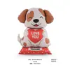 Nuevo Globo de Papel de Aluminio con Forma de Corazón de Oso de Pie Transfronterizo de Amazon para Boda, Día de San Valentín, Confesión, Decoración y Fiesta