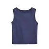 Atuendo de chica atractiva: Camiseta sin mangas gris para mujer, verano, con diseño de espalda hueca, corte ajustado, sin mangas, súper elegante, perfecta como capa base