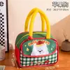 Bolsa de Almuerzo Linda Bolsa Bento de Mano Aislada Engrosada Papel de Aluminio Bolsa para Comida de Estudiante Oficinista Bolsa de Almacenamiento para Lonchera Bolsa para Arroz