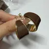 Pendientes de Aro con Estampado de Leopardo Transfronterizos Europeos y Americanos, Pendientes Elegantes de Moda para Salir, Tendencia de Alta Gama Ligera, Pendientes de Personalidad Exagerada con Aguja de Plata Europeos y Americanos