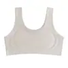 Sujetador deportivo fino, talla grande, de una sola pieza con copas fijas, para niñas jóvenes, sin aros, adecuado para niñas en su etapa de desarrollo
