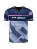 Novos uniformes de badminton de verão YY para homens e mulheres, de manga curta, secagem rápida, respiráveis, tops esportivos, compra em atacado com impressão disponível