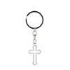 Transfronteiriço hot-selling Hollow Cross chaveiro criativo simples chaveiro de metal ins Vento mochila pingente atacado