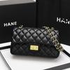 Bolsa Feminina Grande Capacidade em Couro Genuíno Estilo Chanel com Corrente CF, Padrão de Losangos, Bolsa de Ombro Fashion e Versátil, Novo Modelo 2026