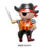Globo de película de aluminio con forma de barco pirata de Luffy, una pieza, decoración de fiesta de cumpleaños, arreglo de globos de papel de aluminio al por mayor