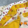 Algodão Crepe Estampado Musselina Dupla Camada Cereja Morango Roupa de Bebê Roupa de Casa Tecido Têxtil Têxteis para o Lar