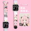 Relógio Digital LED Estiloso Novo Estampado de Anime Transfronteiriço Moda Terra Y1 Botão Relógio de Presente para Estudante Masculino e Feminino