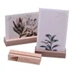 Base de Mesa Personalizada em Madeira Maciça Etiqueta de Preço Cartão Display de Preço Suporte de Cartão de Mesa de Madeira Suporte de Cartão de Mesa Suporte de Menu Etiqueta de Tronco