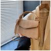 Bolso bandolera pequeño cuadrado de estilo occidental para uso diario, estilo simple, moderno, de color sólido, para el hombro y la mano, para otoño de 2024