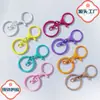 Argola de Mola Personalizada DIY de Metal Pintado, Fivela de Mola Colorida, Argola Móvel de Abertura de Alta Qualidade, Ferragens para Pendurar Bagagem