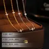 Bajo el Árbol Banyan Plata de Ley S925 Claridad Vvs1 Moissanita de 1.3 mm Collar de Trébol de Cuatro Hojas para Mujer Cadena para el Cuello Más Vendida en Amazon