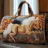 2026 Nova Série Animal Cavalo Transfronteiriça Bolsa de Viagem Acolchoada Portátil para Curta Distância Bolsa Multifuncional para Esportes Fitness