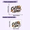 Comercio Exterior Hora del Café Slogan en Inglés Cocina Decoración del Hogar Pegatinas de Pared Venta al por Mayor Autoadhesivo Transfronterizo