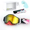 Set de Casco de Motocicleta Clásico en Stock, Gafas Todoterreno, Gafas de Exterior a Prueba de Viento, Gafas de Esquí UV, Gafas de Montar