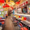Mesas y Sillas Plegables Estilo Hong Kong, Tienda de Agua de Azúcar, Puesto de Barbacoa, Sofá de Cabina, Tienda de Postres, Mesa y Sillas de Comedor de Acero Inoxidable, Mesa Redonda de Restaurante de Té