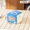 Caja para Pastel Caja de Empaque Dibujos Animados Portátil Transparente Ventana Elevada Mousse Desechable Postre Horneado Repostería Mayoreo