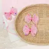 Gaze estrelada estilo coreano, contas coloridas e enfeites de laço - acessórios de cabelo de laço de dupla camada de renda semiacabados para meninas, acessórios de vestuário