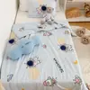 Colcha de algodón tejida Clase A para niños, colcha de verano, colcha de invierno, colcha para bebé de primavera y otoño, colcha de aire acondicionado, colcha gruesa cálida para siesta de estudiantes