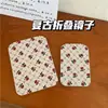 Espelho Pequeno Dobrável Floral Retrô Dormitório de Estudante Casa Espelho de Maquiagem Mesa de Maquiagem Espelho Portátil Ornamento de Mesa