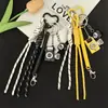 Bolsa para Accesorios de Cámara Pequeña Estilo Mismo que la Blogger de Instagram Colgante de Cuerda Trenzada Serie Miu Negro Llavero Colgante de 8 Bolas de Billar