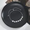 Pulsera ajustable de hilo con baño de oro real e incrustaciones de circonita, diseño de nicho para mujer, pulsera de pétalos, venta al por mayor