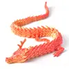Dragão Impresso em 3D com Articulações Móveis, Modelo de Brinquedo de Dragão, Ovo de Dragão, Estatueta de Dragão Chinês, Artesanato de Dragão Realista