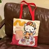 Bolso tote de lona estampado de moda, logo estampado personalizado, bolsa de compras para tiendas de ropa y estudios de yoga, bolsa ecológica