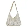 Bolso de Moda Fresco y Dulce de un Solo Hombro, Gran Capacidad, Bolso Cruzado Casual Estilo Japonés y Coreano con Lazo, Bolso para Estudiante y Viajero