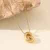 Nueva Moda de Lujo Ligero Cadena para Clavícula de 26 Pliegues Collar Acero de Titanio Color Dorado 18K Joyería Resistente al Color Accesorios Versátiles