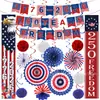 Decoraciones Populares de Amazon para Fiestas del Día de la Independencia y Montaje de Ambiente para Celebrar el 250º Aniversario, Accesorios para Fotos y Pancartas