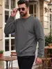 Moletom Casual Esportivo Básico Masculino Amazon Gola Redonda Manga Longa Liso Canelado Punhos Primavera e Outono
